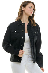 LADY CASUAL COTTON DENIM JEAN JACKET (OPEN PACK)