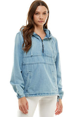 Ladies Pullover Denim Jacket