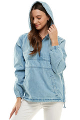 Ladies Pullover Denim Jacket